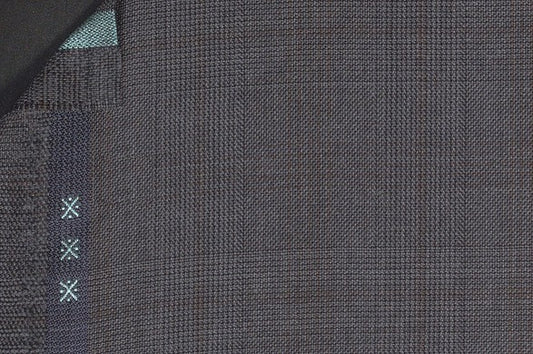 Dormeuil Fabric Grey Check 100% Wool (Ref-301729)