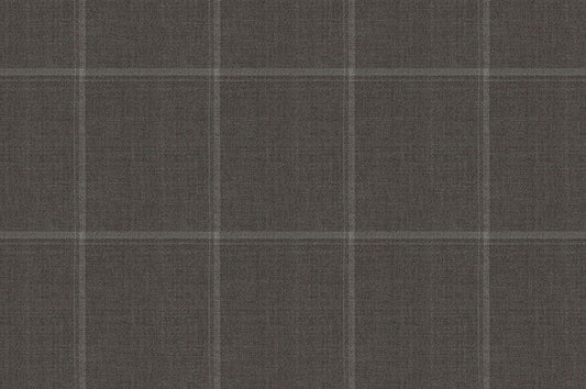 Dormeuil Fabric Grey Check 100% Wool (Ref-303368)