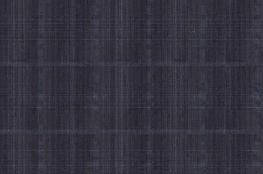 Dormeuil Fabric Blue Check 100% Wool (Ref-303428)