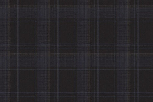 Dormeuil Fabric Navy Check 100% Wool (Ref-303440)