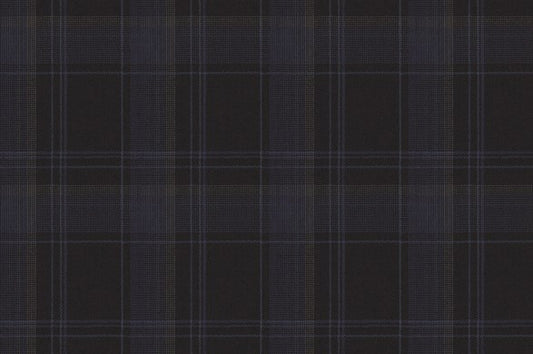 Dormeuil Fabric Navy Check 100% Wool (Ref-303440)