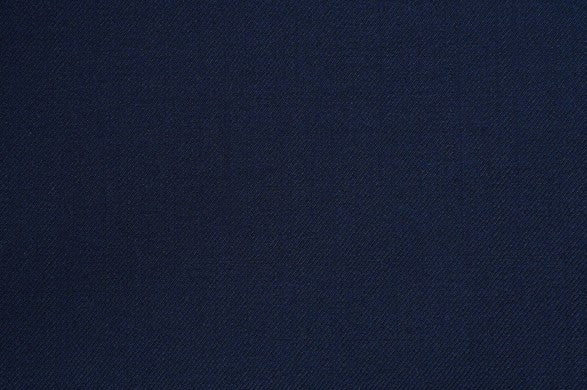 Dormeuil Fabric Navy Plain 100% Wool (Ref-313052)