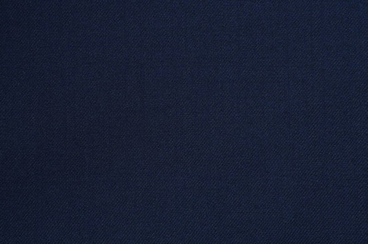 Dormeuil Fabric Navy Plain 100% Wool (Ref-313052)