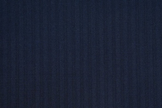 Dormeuil Fabric Navy Stripe 100% Wool (Ref-313074)