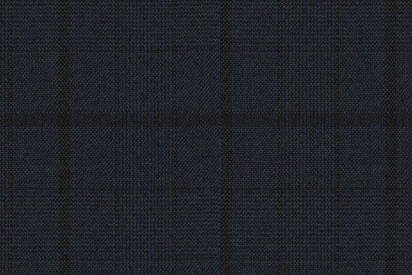 Dormeuil Fabric Navy Check 100% Wool (Ref-313081)