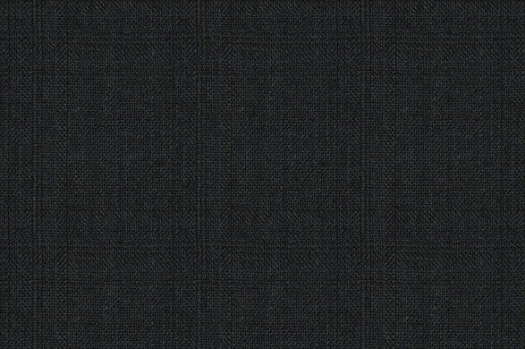 Dormeuil Fabric Navy Check 100% Wool (Ref-313086)