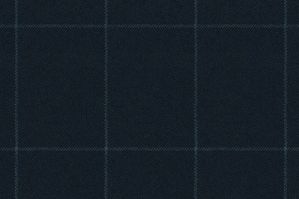 Dormeuil Fabric Navy Check 100% Wool (Ref-313089)