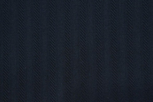 Dormeuil Fabric Navy Herringbone 100% Wool (Ref-313105)