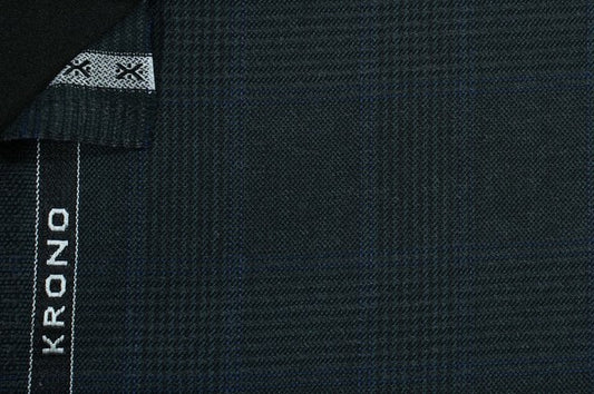 Dormeuil Fabric Green Check 100% Wool (Ref-313108)