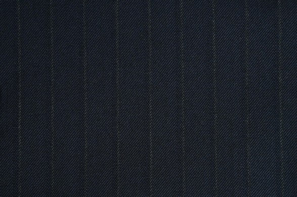 Dormeuil Fabric Navy Stripe 100% Wool (Ref-313112)