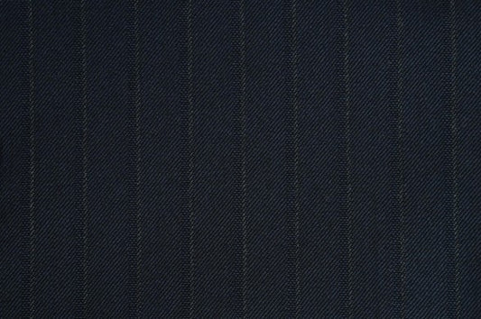 Dormeuil Fabric Navy Stripe 100% Wool (Ref-313112)