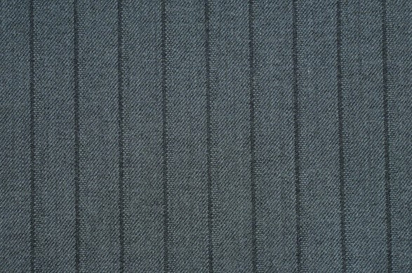 Dormeuil Fabric Grey Stripe 100% Wool (Ref-313113)