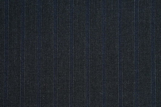 Dormeuil Fabric Grey Stripe 100% Wool (Ref-313114)