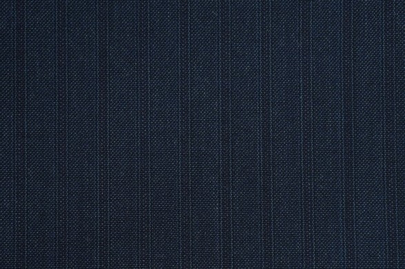 Dormeuil Fabric Navy Stripe 100% Wool (Ref-313116)