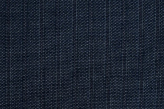 Dormeuil Fabric Navy Stripe 100% Wool (Ref-313116)