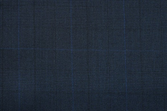 Dormeuil Fabric Navy Check 100% Wool (Ref-313117)