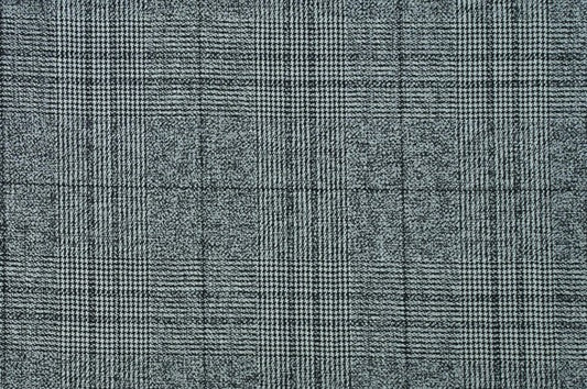 Dormeuil Fabric Grey Check 100% Wool (Ref-315010)