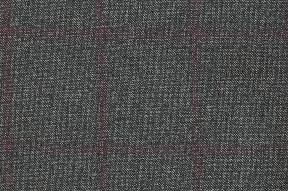 Dormeuil Fabric Grey Check 100% Wool (Ref-315017)