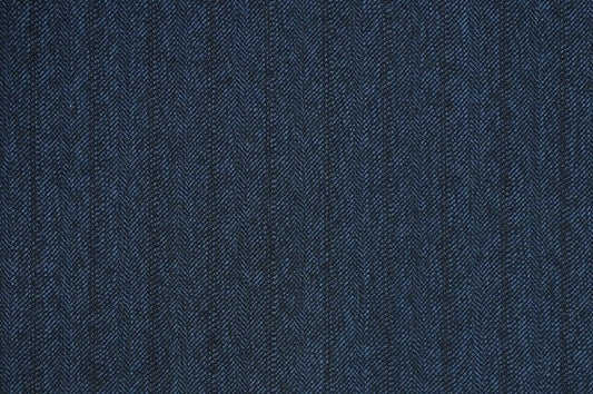 Dormeuil Fabric Navy Stripe 100% Wool (Ref-315055)