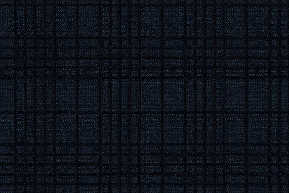 Dormeuil Fabric Navy Check 100% Wool (Ref-315061)