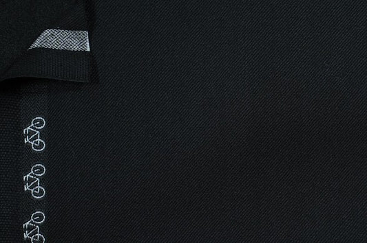 Dormeuil Fabric Black Plain 100% Wool (Ref-315071)