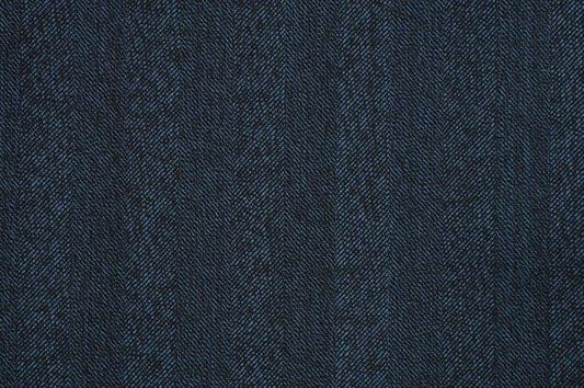 Dormeuil Fabric Blue Herringbone 100% Wool (Ref-315073)