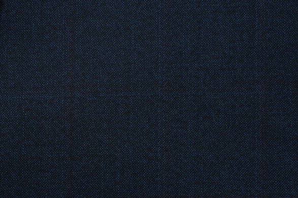 Dormeuil Fabric Navy Check 100% Wool (Ref-315078)