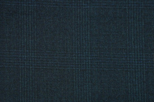 Dormeuil Fabric Green Check 100% Wool (Ref-315080)