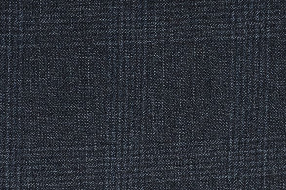 Dormeuil Fabric Grey Check 100% Wool (Ref-315082)