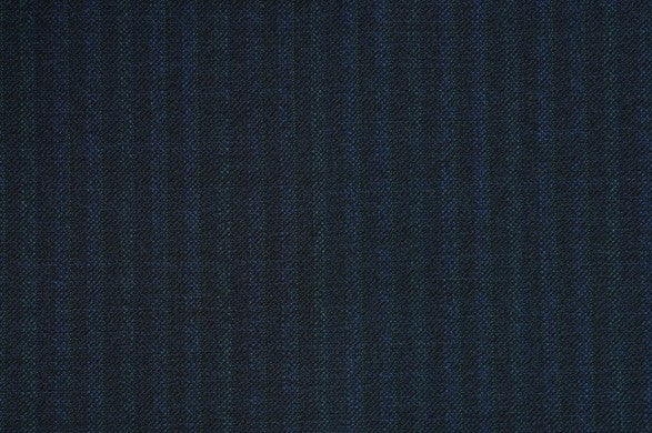 Dormeuil Fabric Navy Stripe 100% Wool (Ref-315087)