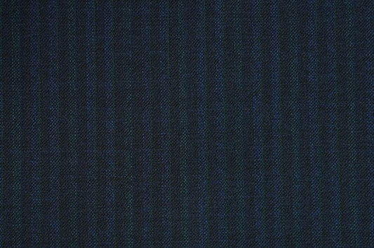 Dormeuil Fabric Navy Stripe 100% Wool (Ref-315087)
