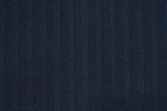 Dormeuil Fabric Navy Herringbone 100% Wool (Ref-315090)