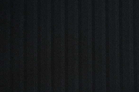 Dormeuil Fabric Black Herringbone 100% Wool (Ref-315097)