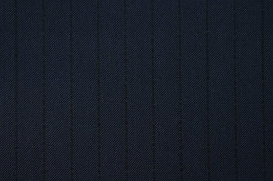 Dormeuil Fabric Navy Stripe 100% Wool (Ref-315100)