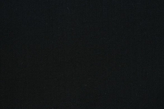 Dormeuil Fabric Black Plain 100% Wool (Ref-315402)
