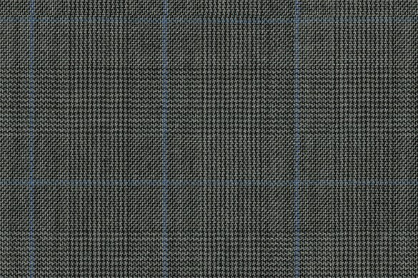 Dormeuil Fabric Grey Check 100% Wool (Ref-321002)