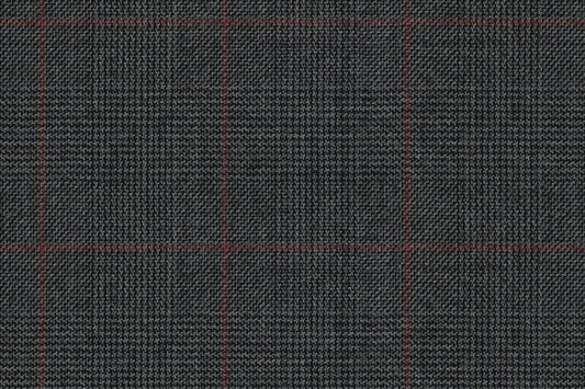 Dormeuil Fabric Grey Check 100% Wool (Ref-321003)