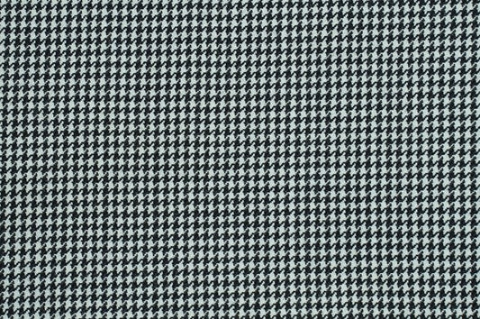 Dormeuil Fabric Black/White Houndstooth 100% Wool (Ref-321014)