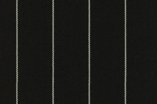 Dormeuil Fabric Black Stripe 100% Wool (Ref-321015)