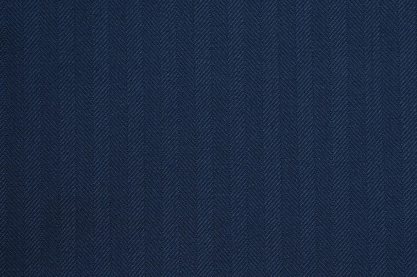 Dormeuil Fabric Navy Herringbone 100% Wool (Ref-321018)