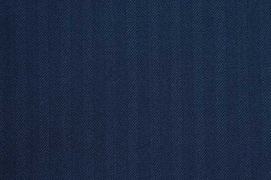 Dormeuil Fabric Navy Herringbone 100% Wool (Ref-321018)