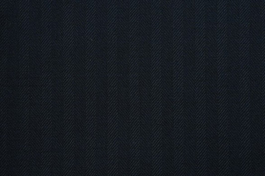 Dormeuil Fabric Navy Herringbone 100% Wool (Ref-321019)