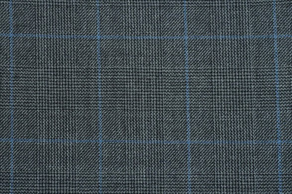 Dormeuil Fabric Grey Check 100% Wool (Ref-321034)