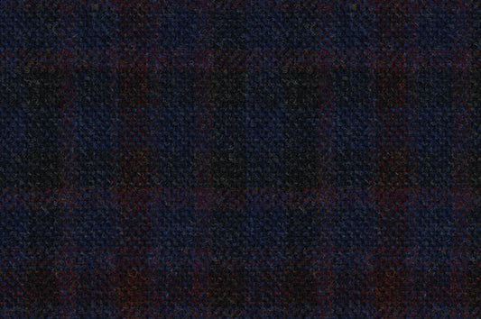 Dormeuil Fabric Navy Check 100% Wool (Ref-414001)