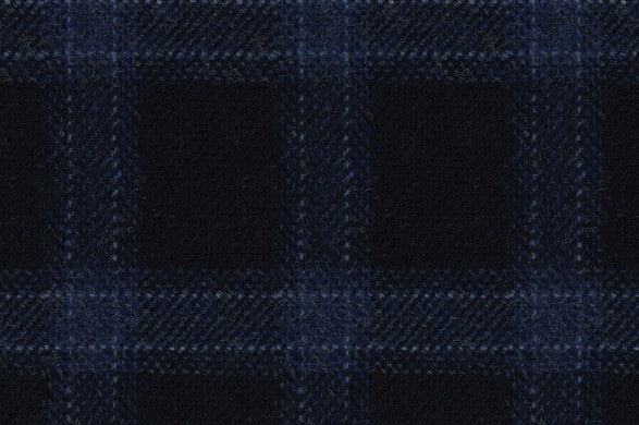 Dormeuil Fabric Navy Check 100% Wool (Ref-414005)