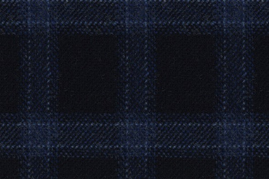 Dormeuil Fabric Navy Check 100% Wool (Ref-414005)