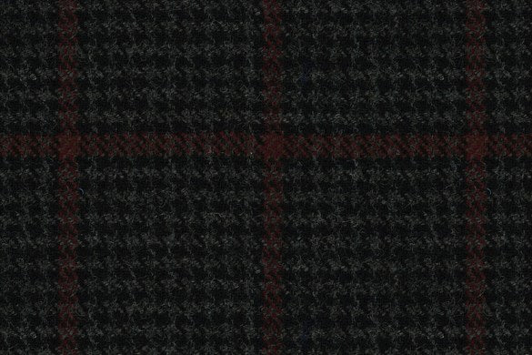 Dormeuil Fabric Grey Check 100% Wool (Ref-414025)