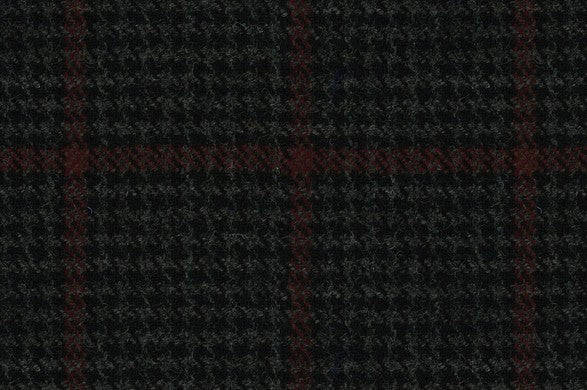 Dormeuil Fabric Grey Check 100% Wool (Ref-414025)