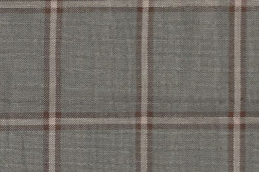 Dormeuil Fabric Green Check 45% Wool 45% Linen 10% Silk (Ref-417001)