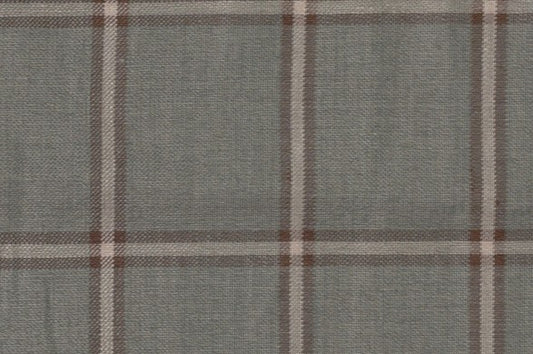 Dormeuil Fabric Green Check 45% Wool 45% Linen 10% Silk (Ref-417001)